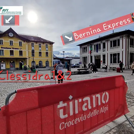 Clessidra2 Bilocale A 2 Minuti Bernina Express Lägenhet